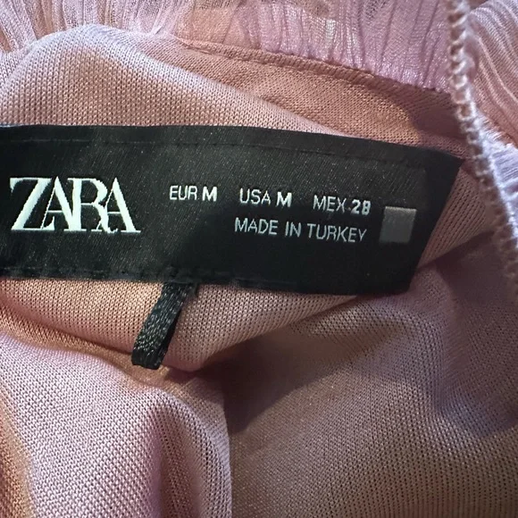 Zara Ruffled Mini Dress - Picture 2 of 4